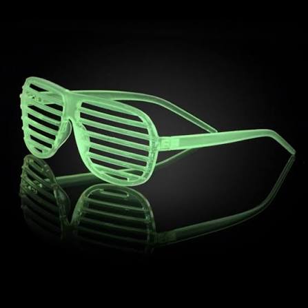 "Glow-In-The-Dark" Shutter Shades